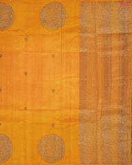 Marigold Yellow Banaras Jute Silk Saree