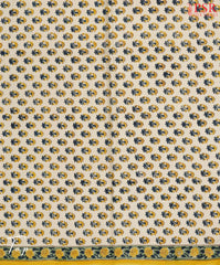 Beige Yellow Pure Cotton Dress Material