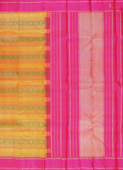 Marigold Orange Kanchipuram Silk Saree
