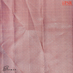 Iris Blue Kanchipuram Jacquard Silk Saree