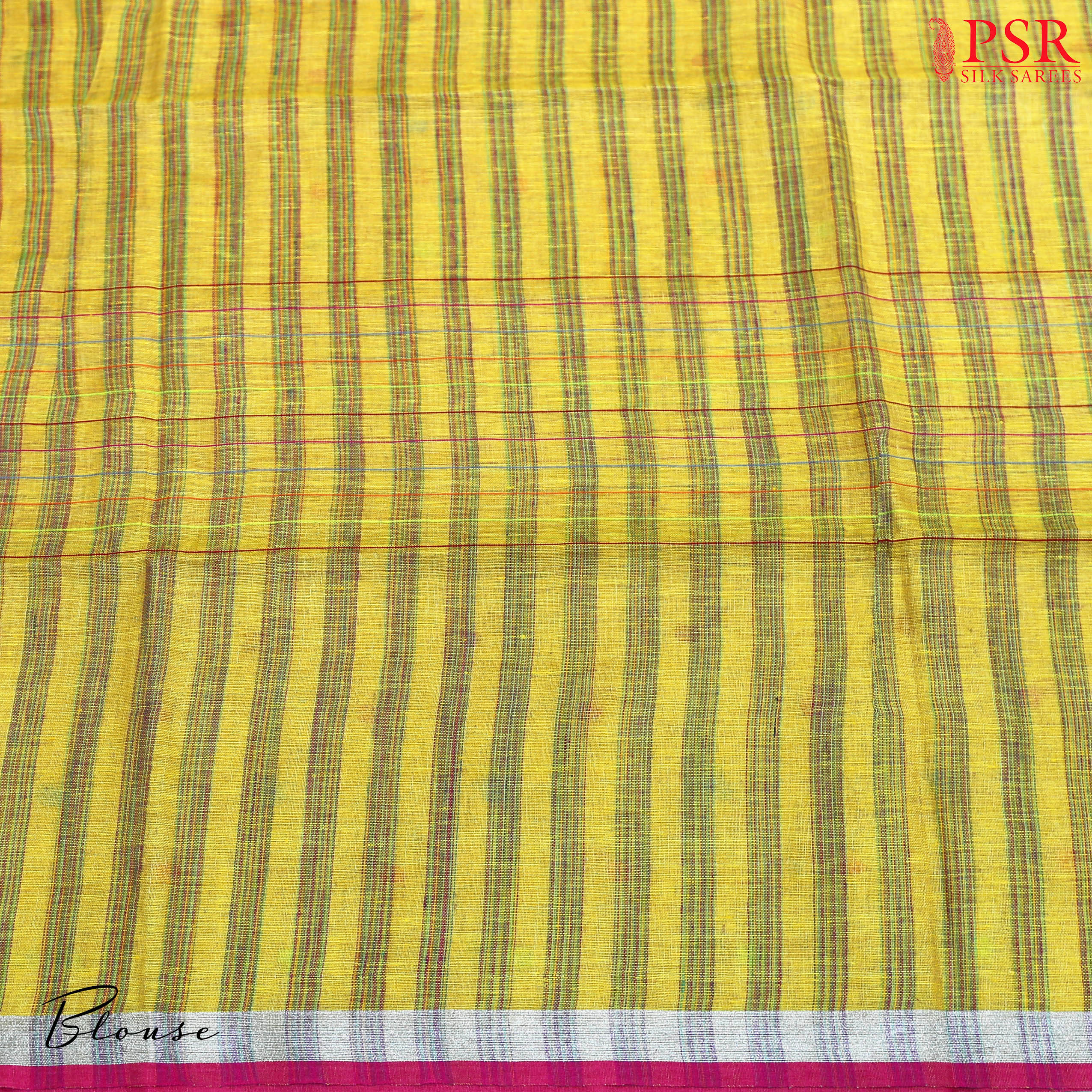 Tuscan Yellow Cotton Linen Saree