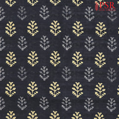 Black Semi Tassar Running Material