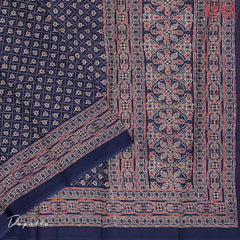 Dark Indigo Blue Cotton Dress Material