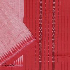 Red Orissa Cotton Dress Material