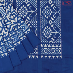 Cobalt Blue Pochampally Silk Saree
