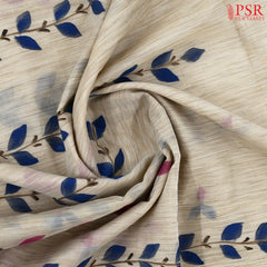 Beige Manipuri Supernet Saree