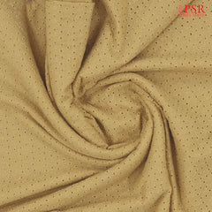 Biscotti Yellow Hacoba Embroidery Running Material