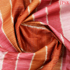 Multicolor Semi Tussar Saree
