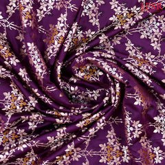 Byzantium Purple Banaras Art Silk Saree