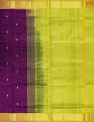 Magenta Purple Cotton Silk Saree