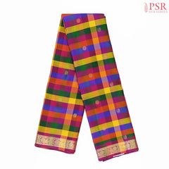 Multicolor Kanchipuram Silk Saree