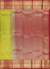 Green & Mustard Fancy Kanchipuram Silk Saree