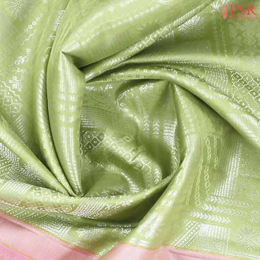 Pastel Green Kanchipuram Silk Saree