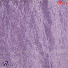 Purple Lavender Banaras Tissue Silk Saree