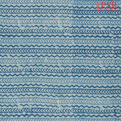 Light Blue Batik Print Running Material