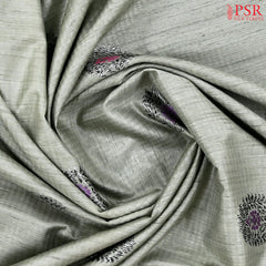 Warm Grey Banaras Silk Saree