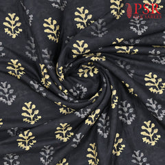 Black Semi Tassar Running Material