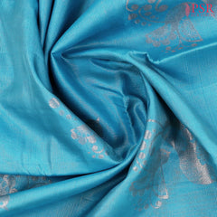Bondi Blue Soft Silk Saree
