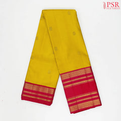Italian Yellow Kanchipuram Silk Saree