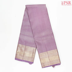 Wisteria Lavender Kanchipuram Jacquard Silk Saree