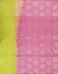 Lemon Green Soft Art Silk Saree