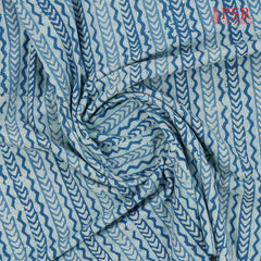 Light Blue Batik Print Running Material