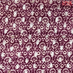 Pink & Burgundy Semi Crape Saree