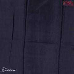 Midnight Blue Semi Crepe Dress Material