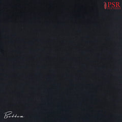 Beige & Black Chanderi Silk Cotton Dress Material