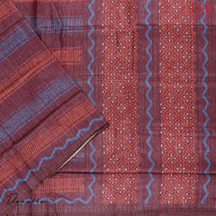 Burgundy Jute Dress Material