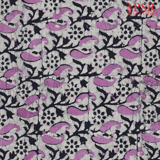 Light Grey Batik Print Running Material