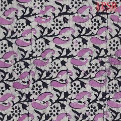 Light Grey Batik Print Running Material