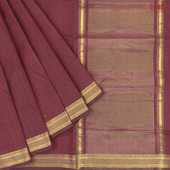 Maroon Mangalagiri Cotton Saree