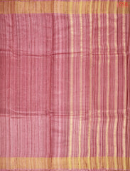 Puce Pink Ghicha Kadhi Tussar Silk Saree