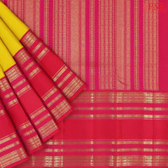 Italian Yellow Kanchipuram Silk Saree