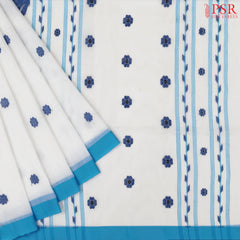 White Byloom Cotton Saree