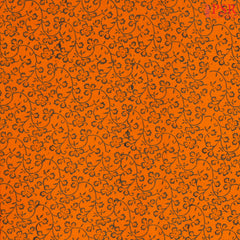 Orange Cotton Print Running Material