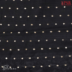 Black & White Modal Silk Saree