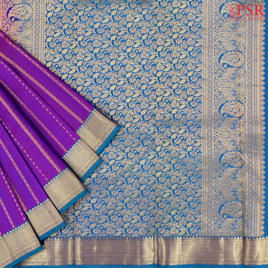 Magenta Purple Fancy Kanchipuram Silk Saree