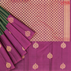 Dark Green Fancy Kanchipuram Silk Saree