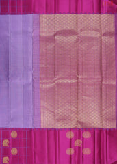 Amethyst Lavender Kanchipuram Silk Saree
