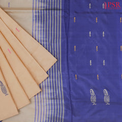 Biscotti Beige Vazhainaar Silk Saree
