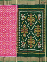 Rani Pink Patola Silk Cotton Saree