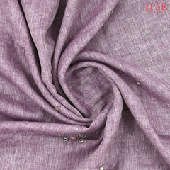 Lilac Purple Linen Saree