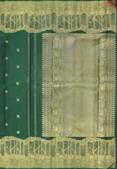 Dark Green Kanchipuram Silk Saree