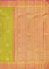 Chartreuse Green Kanchipuram Silk Saree