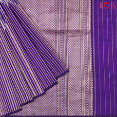 Violet Banaras Silk Saree