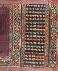 Syrup Brown Kadhi Tussar Silk Saree