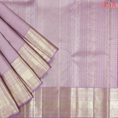 Wisteria Lavender Kanchipuram Jacquard Silk Saree