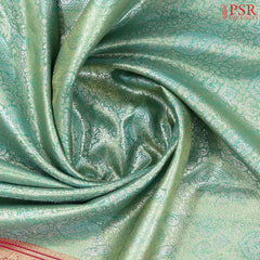 Light Green Art Silk Tissue Saree